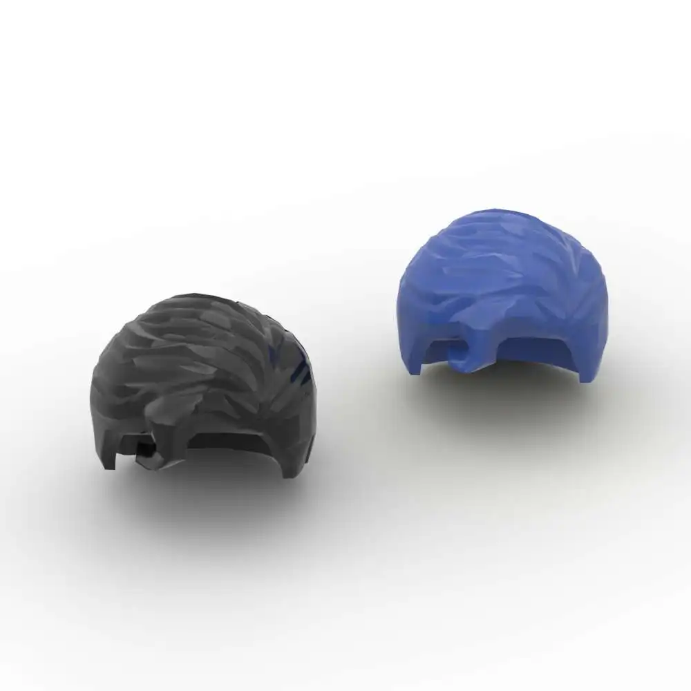 

MOC 10PCS Part Bricks Mini Wig 98726 Hair Building Blocks Swept Right With Front Curl Particle Toys For Children Birthday Gifts