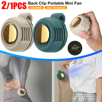 MF019 Hanging USB Fan Portable Back Clip Hanging Waist Neck Fan 3 Speeds 900mAh Leafless Portable Mini Fan For Outdoor Camping