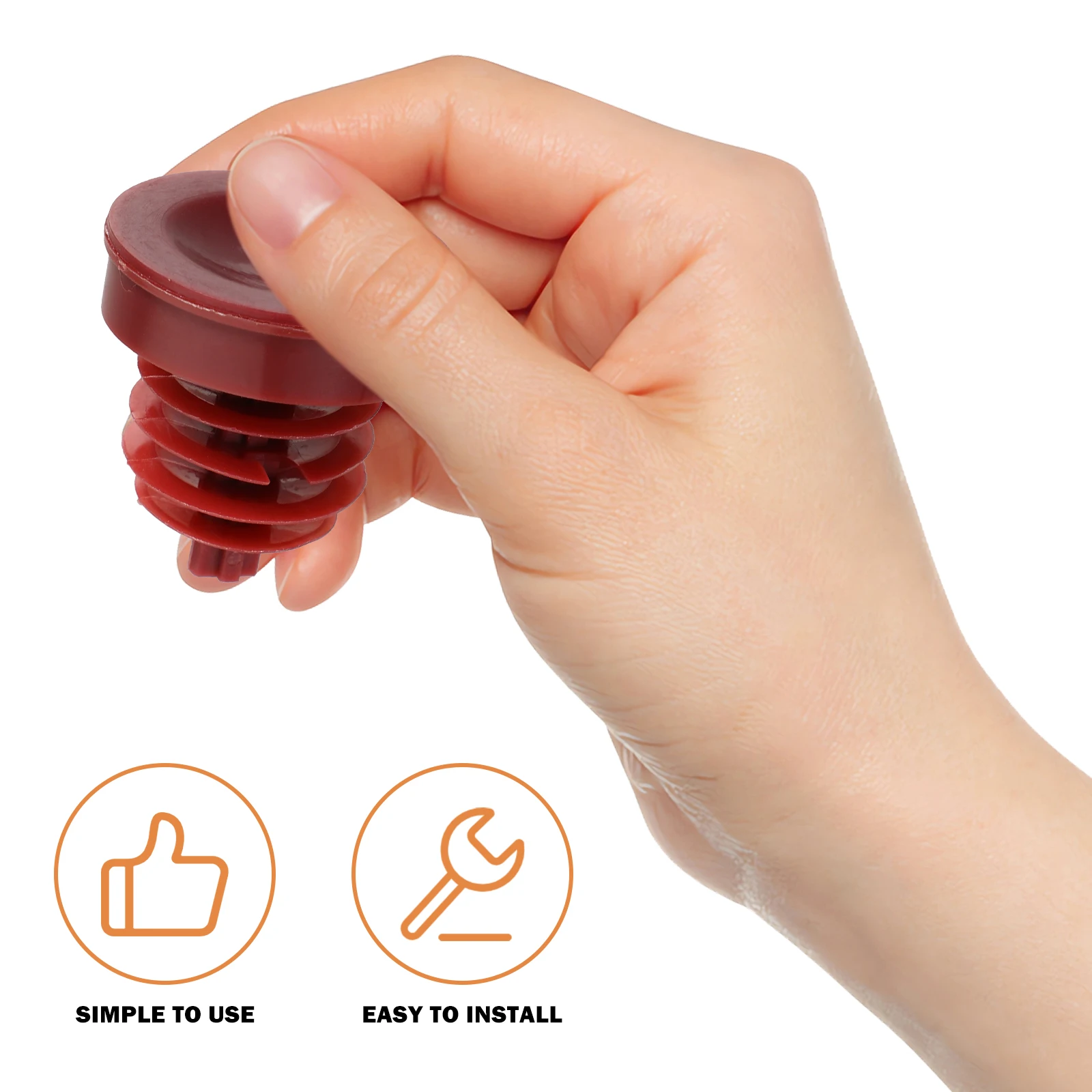 

2pcs Plug Durable Plastic Replacement For Hydraulic Reservoir Cover Part Steering Pump Cap Power Steering Cap