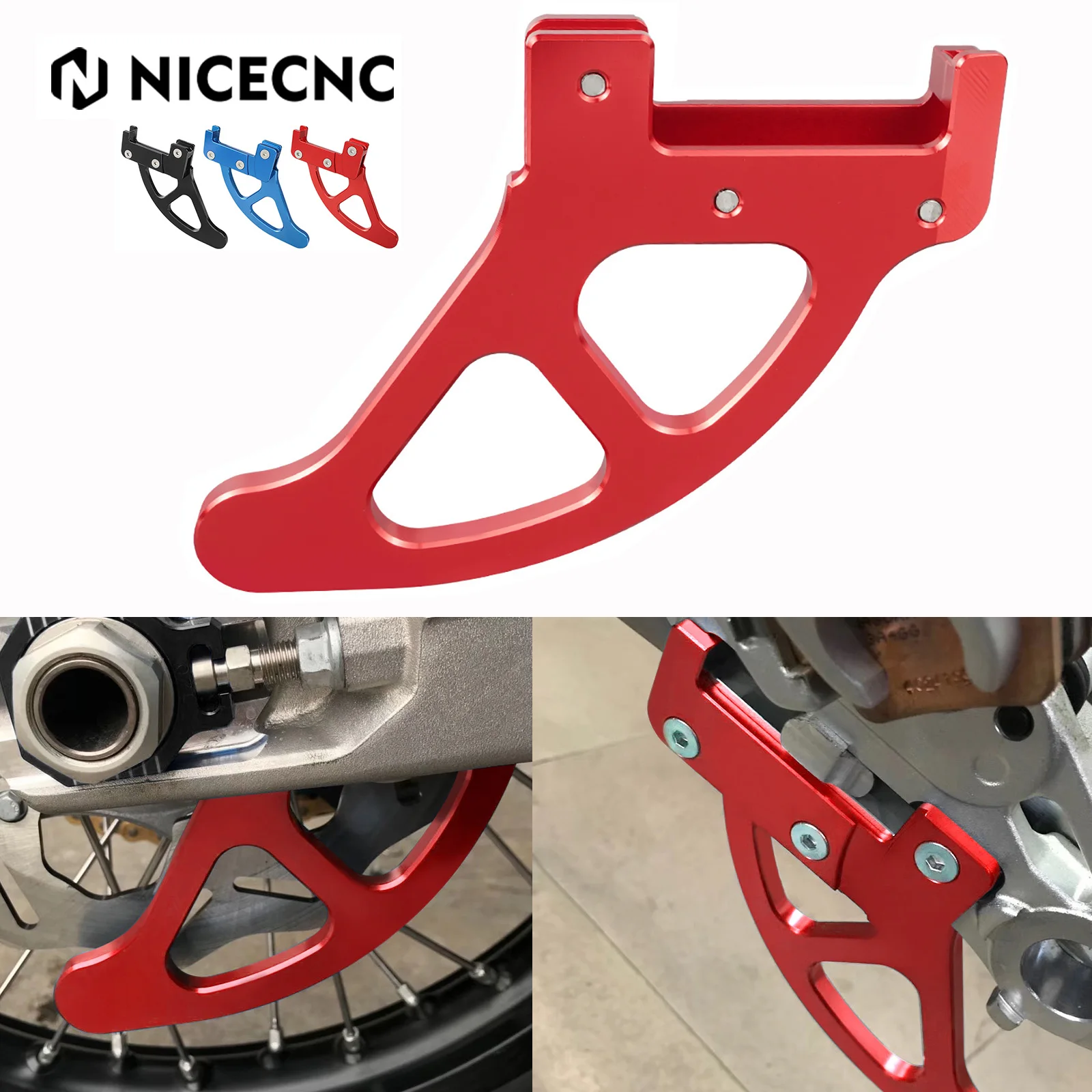 

NICECNC For GASGAS EC 250 350 F 250F 350F 21-23 For Husqvarna TE i FE 150-501 2022 Rear Brake Disc Rotor Guard Cover Protector