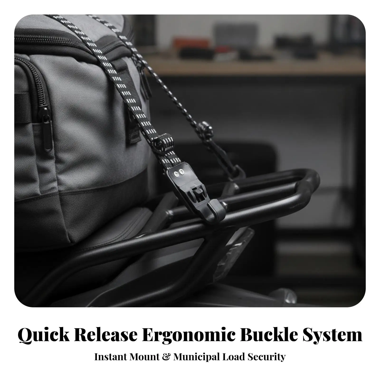 Bike Rack Cargo Strap Elastic Bungee Tie with Hook Ends for Motorcycle Luggage Bag Outdoor Gear Fastening