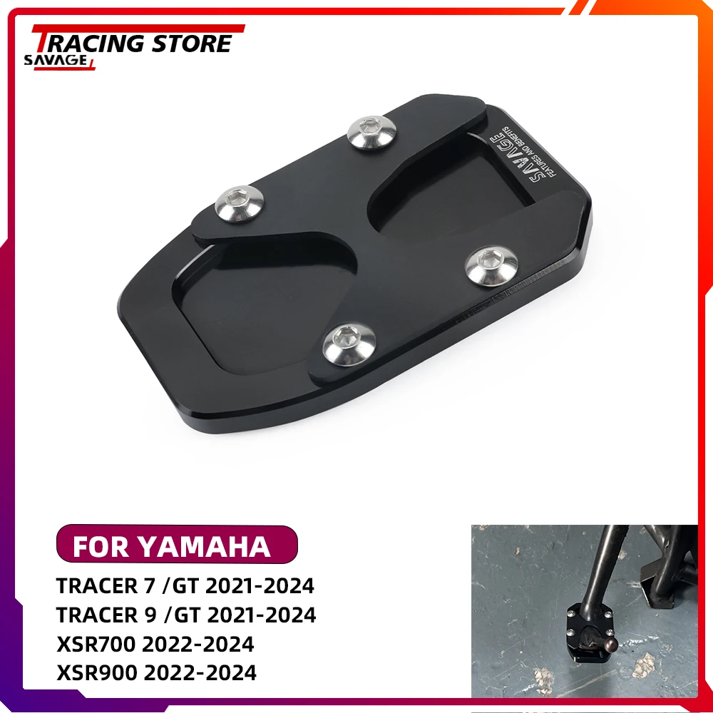 

For Yamaha Tracer 7 /GT 9 /GT + Plus MT-09 SP MT-07 XSR700 XSR900 Kickstand Extension Plate Pad SideStand MT09 MT07 7GT 9GT XSR