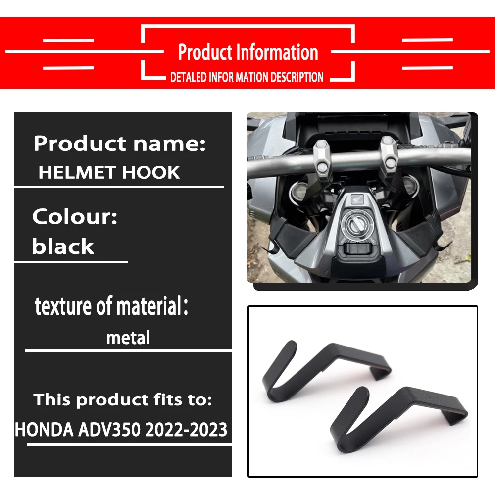 FOR HONDA adv350 2022 2023 adv 350 Motorcycle accessories Hook handle luggage bag hook bracket 304 stainless steel