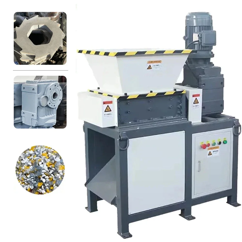 Industrial Electric Shredder EB300 Plastic Scrap Metal Impact Shredded Machine Large Foam Wood Carton Crusher Metalworking Tools