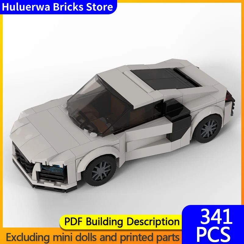 

Speed Racing Car Model MOC Building Bricks R8 Top Tier Sports Car Modular Technology Gifts Holiday Assemble Children Toys Suit