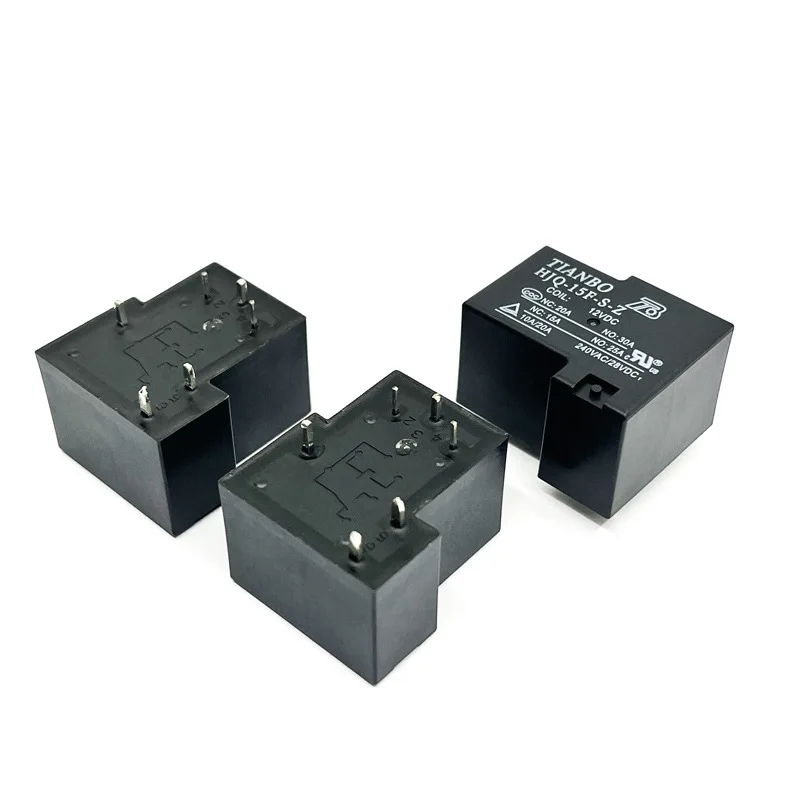 TIANBO Relays HJQ-15F-S -H -Z 05V/12V/24VDC 20A 5/6Pin a group of normally open 5-pin 30A240VAC Skywave relay automotive