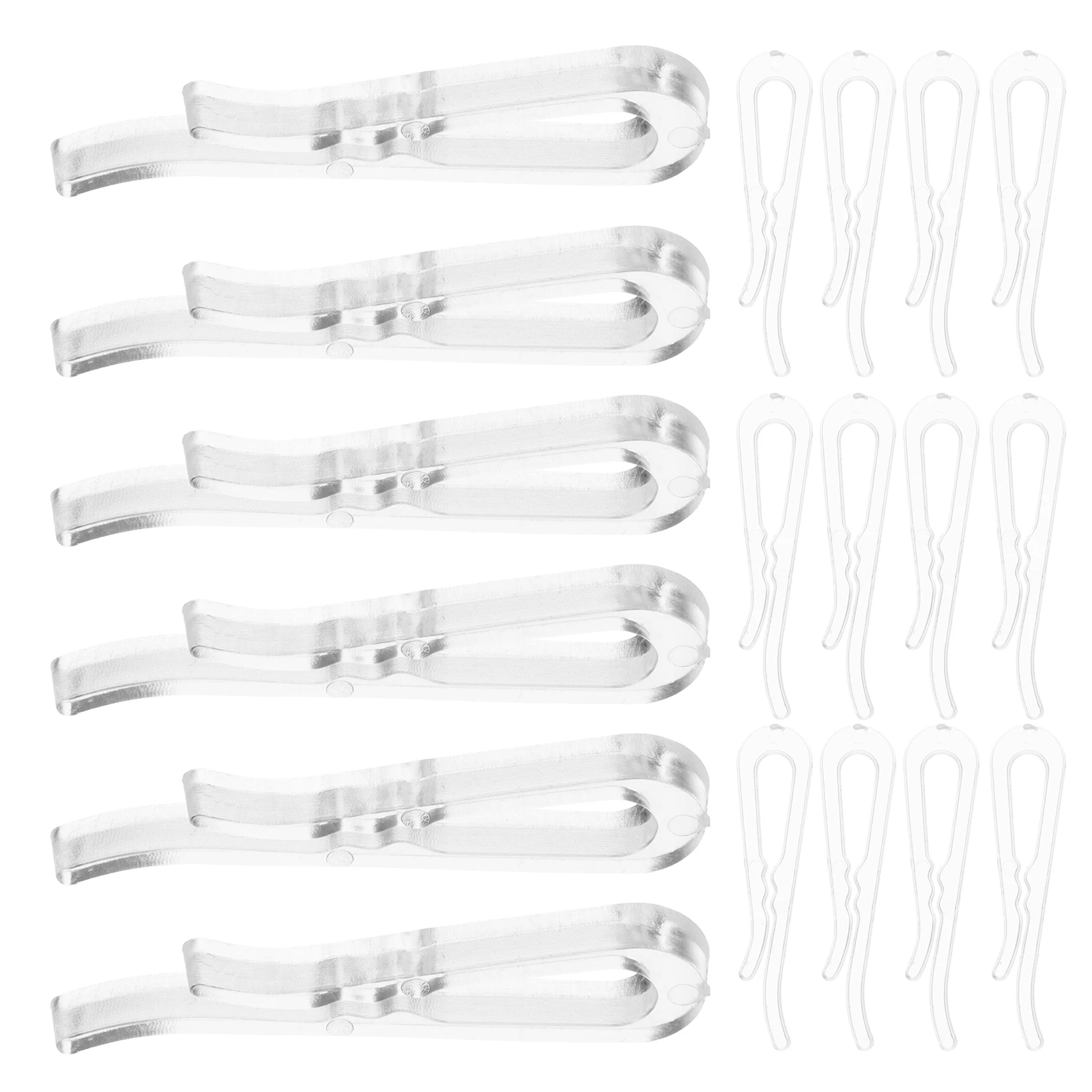 

100pcs Transparent Shirt Clip Rust Resistant Plastic Clothing Clips Fabric Fixing Safe Environmental Protection Dry