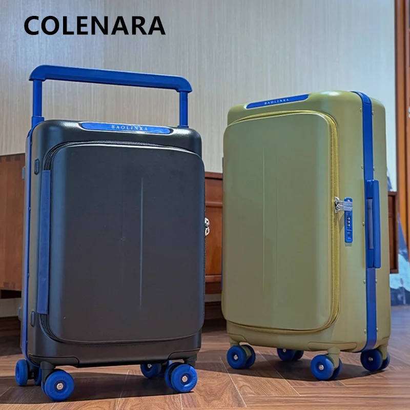 COLENARA High Quality Suitcase 20 Inches ABS + PC Boarding Box 25