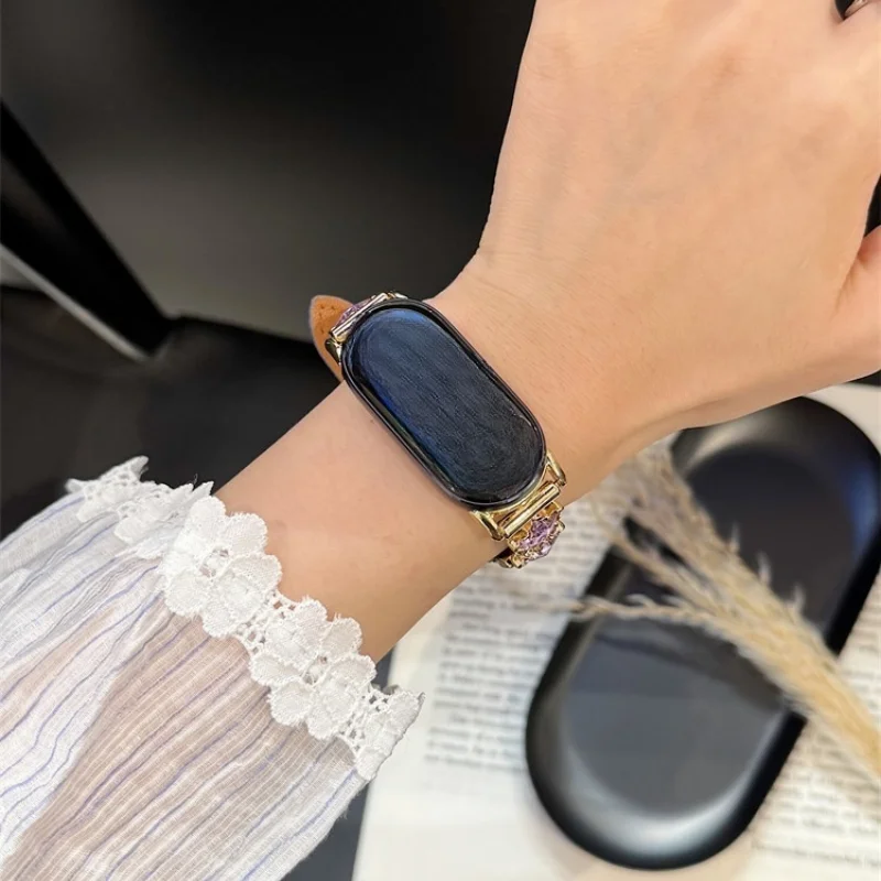 

Advanced denim star studded watch is suitable for Xiaomi Band 8Pro/9Pro，For Mi band 3/4/5/6/7，8/8NFC/9/9NFC/10/10NFC，For Redmi W