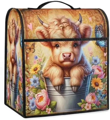 

Flower Alpine Cattle Mixer Cover 6-8 Qt with Zipper Pocket Dust Protector Bag