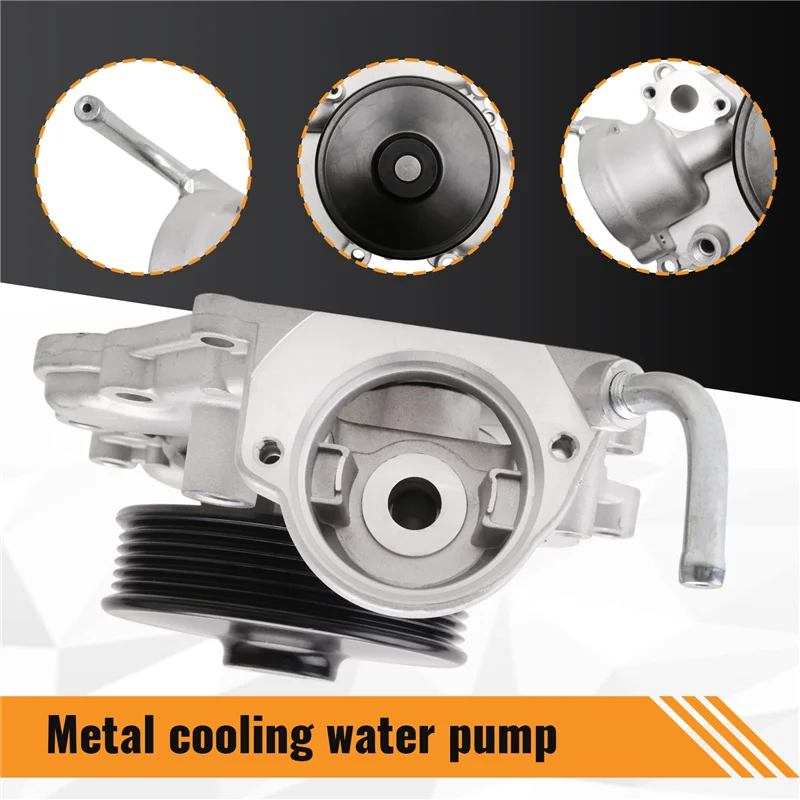 

Водяной насос с ведущим краем, насос охлаждающей воды двигателя для водяного насоса Dodge Ram 1500 68211202AB 68211202AA