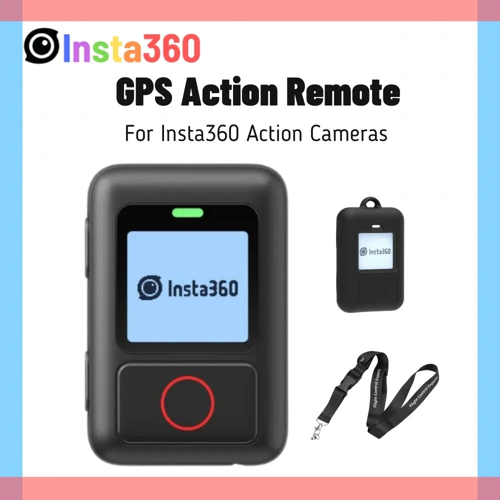 Insta360 X4 GPS Action Remote Bluetooth 5.0 Waterproof 5m Smart Control Overlay Data For Ace Pro X3 ONE X2 RS Original Accessory