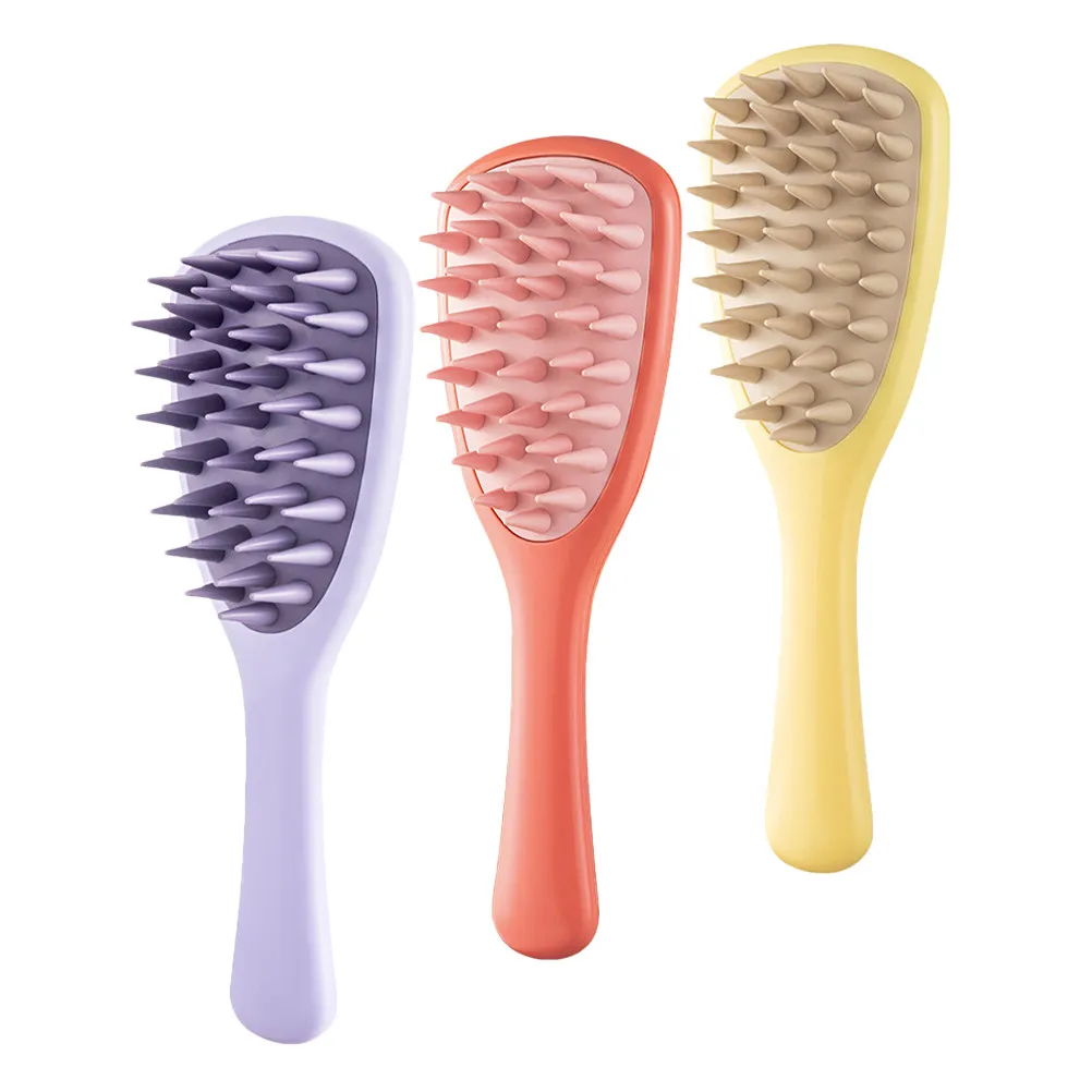 

Набор из 3 модных расчесок: массажная расческа-стимулятор для кожи головы, распутывающая расческа с широкими зубьями для стилистов, парикмахеров, использования в салонах красоты и для укладки кудрявых волос