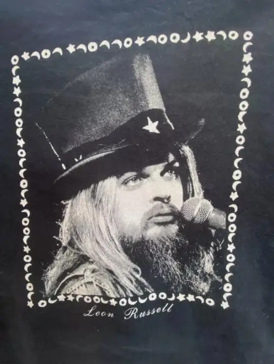 Leon Russell Same Old Song Shirt Classic Black Unisex