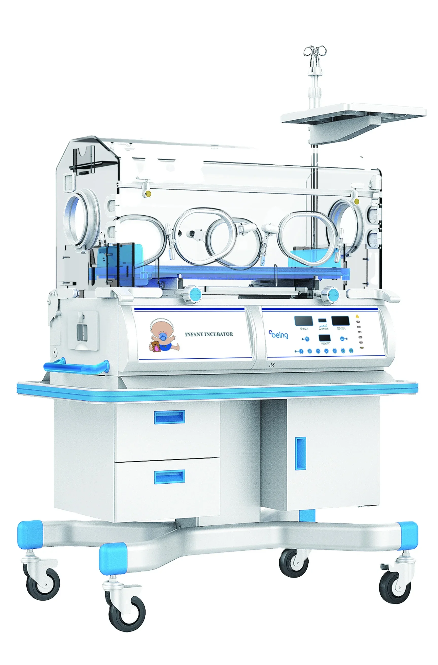 Calentador radiante para cama de bebé recién nacido, terapia de luz de fototerapia