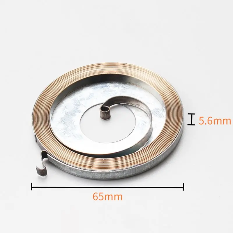 

Small Type Chainsaw Rewind Starter Spring Metal Recoil Pull Starter Spring for 52/ 58 Chainsaw Log Saw Replacement Spring