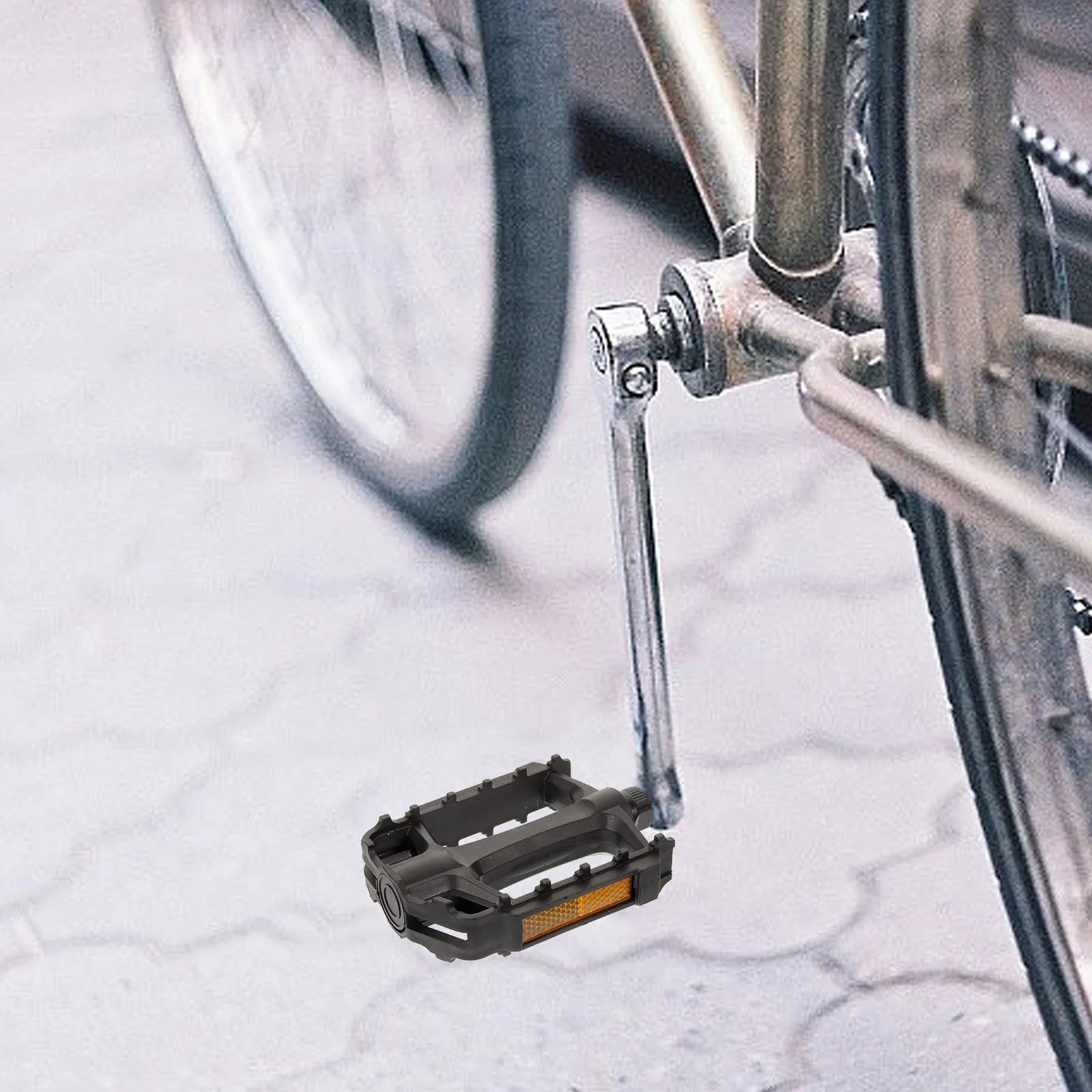 

2Pcs Bike Pedals Large Stepping Area Lightweight Durable Replacement Parts for Mountain Bicycle Bicycle Pedals