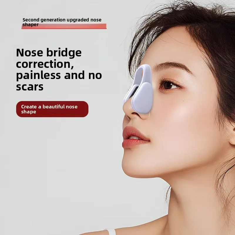 EMS Microcurrent Nose Massager Pulse Nose Bridge Shaper Electric Nose Clip for Slimming