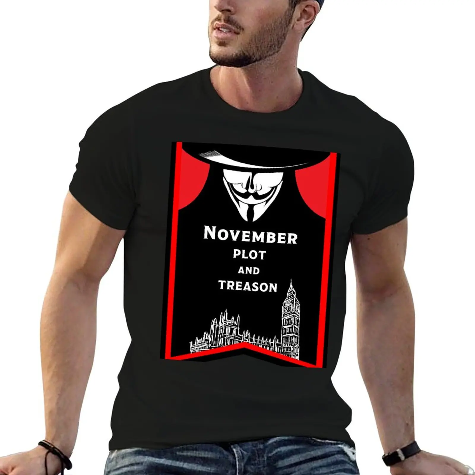 Guy Fawkes Night - 5th November - Guy Fawkes tshirt - Bonfire Night Gifts Party Gifts T-ShirtT-Shirt quick-drying men t shirt