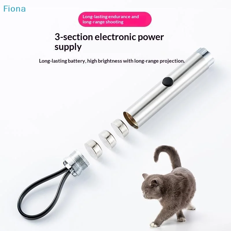 ♤Pet Interactive Toy Multi Pattern Laser Cat Toy Infrared Light Pointer Constant On Switch Teaser Wand Exercise Chase Game