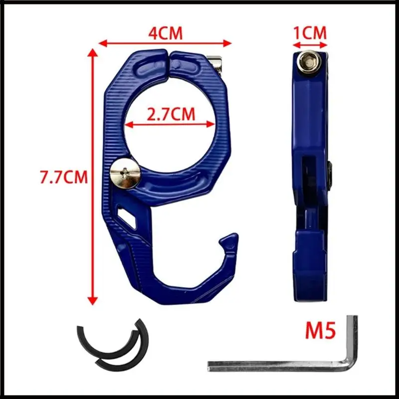 الألومنيوم دراجة نارية تصاعد هوك مانعة لتسرب الماء البناء دراجة تخزين هوك لحمل أدوات الحقائب الأساسية