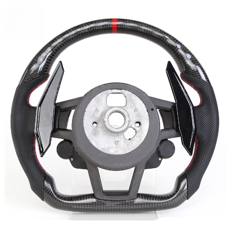 

Высококачественный руль R8 из карбона и кожи с удлиненными подрулевыми лепестками для Audi A6, S3, RS3, RS4, RS5, TT
