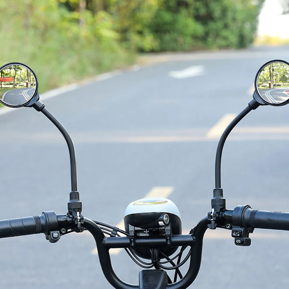 360° Rotatable Bike Mirror With 2-Piece Adjustables Strap Rear View Mirror For Motorcycle Bike