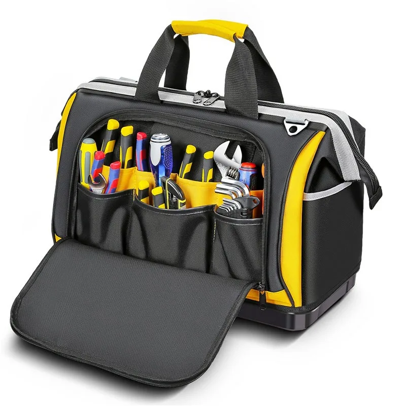 Sac de rangement multifonctionnel pour électricien professionnel, capacité de couche, outils de valise, kit de réparation de charpentier étanche,