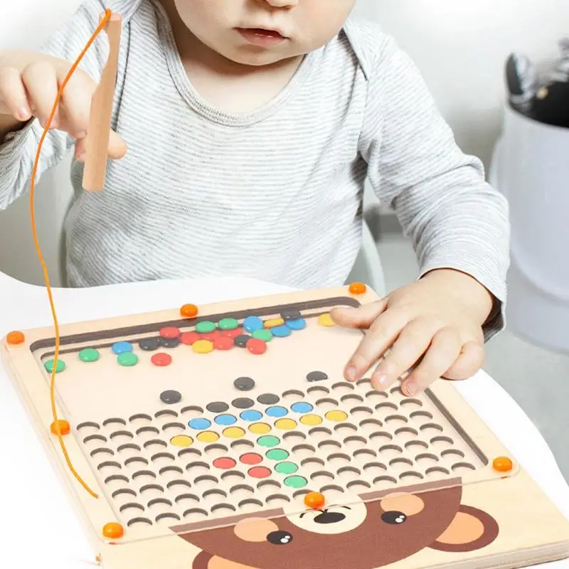 Magnetic Puzzles Drawing Board Boy Magnetic Wood Learning Counting Puzzle Board Magnetic Puzzles Drawing Boards With Magnetic