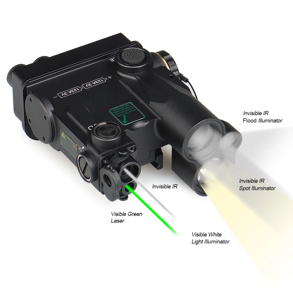 

Tactical DBAL-A4 LASER Dbal A4 Dual Beam Aiming Laser With Visible/Infrared Laser/infrared spot/Flood Illuminator/tactical light