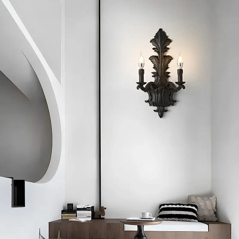Retro French Wall Lamp Luxury Palace Style Sconce for Living Room TV Background European Vintage Decorative Light Fixture for
