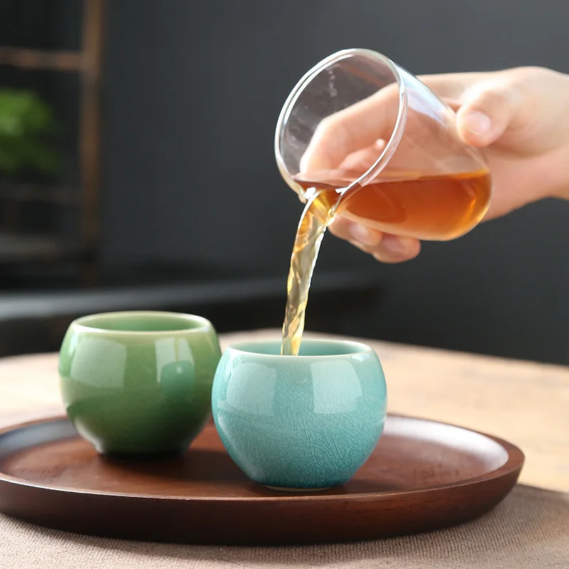 1 Chinese style tea cup kiln transformed ceramic tea cup Kung Fu tea cup coffee cup  bubble tea cup  tea cup  tea set  cool cups