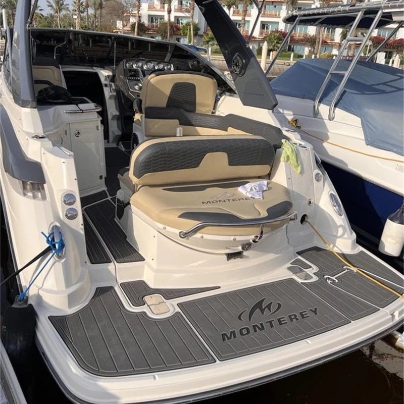 KXKZREN مخصص 2006 Monterey 214FS منصة السباحة قمرة القيادة لليخوت ذاتية اللصق وسادة السيارة إيفا رغوة فو خشب الساج وسادة الأرضيات #2