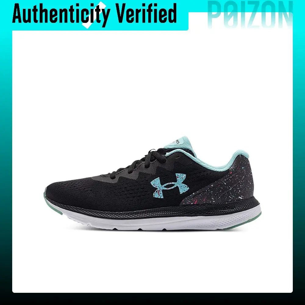 Under Armour Charged Impulse 2 Running Shoes Women's Low Top Black/Green/White 3024613-002