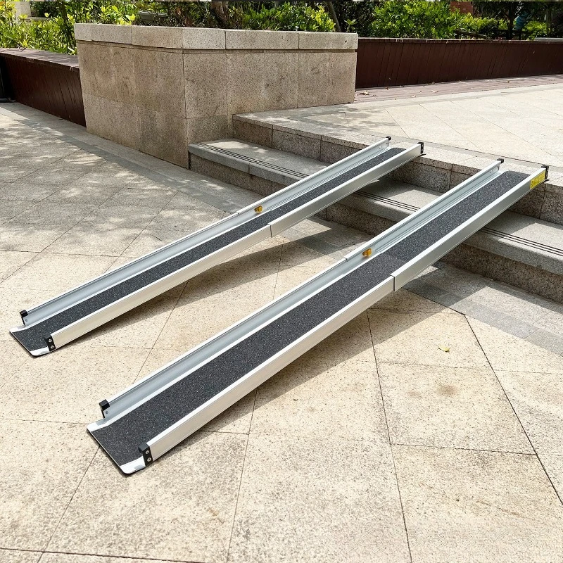 Aluminum alloy wheelchair ramp Portable retractable electric vehicle step pad Loading ramp pedal