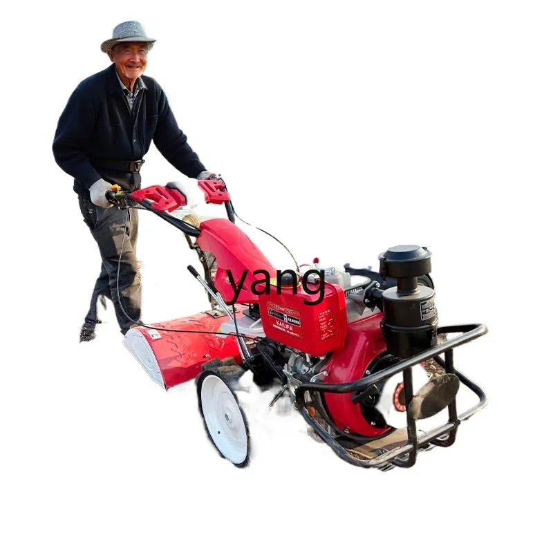 

LH new four-wheel drive direct connection micro-tillage ditch plowing multi-functional small agricultural rotary tiller