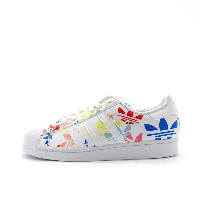 Adidas Originals Superstar Men and Women Low-top Fashion Board Shoes, Non-slip Wear, Comfortable and Versatile, Outdoor Leisure