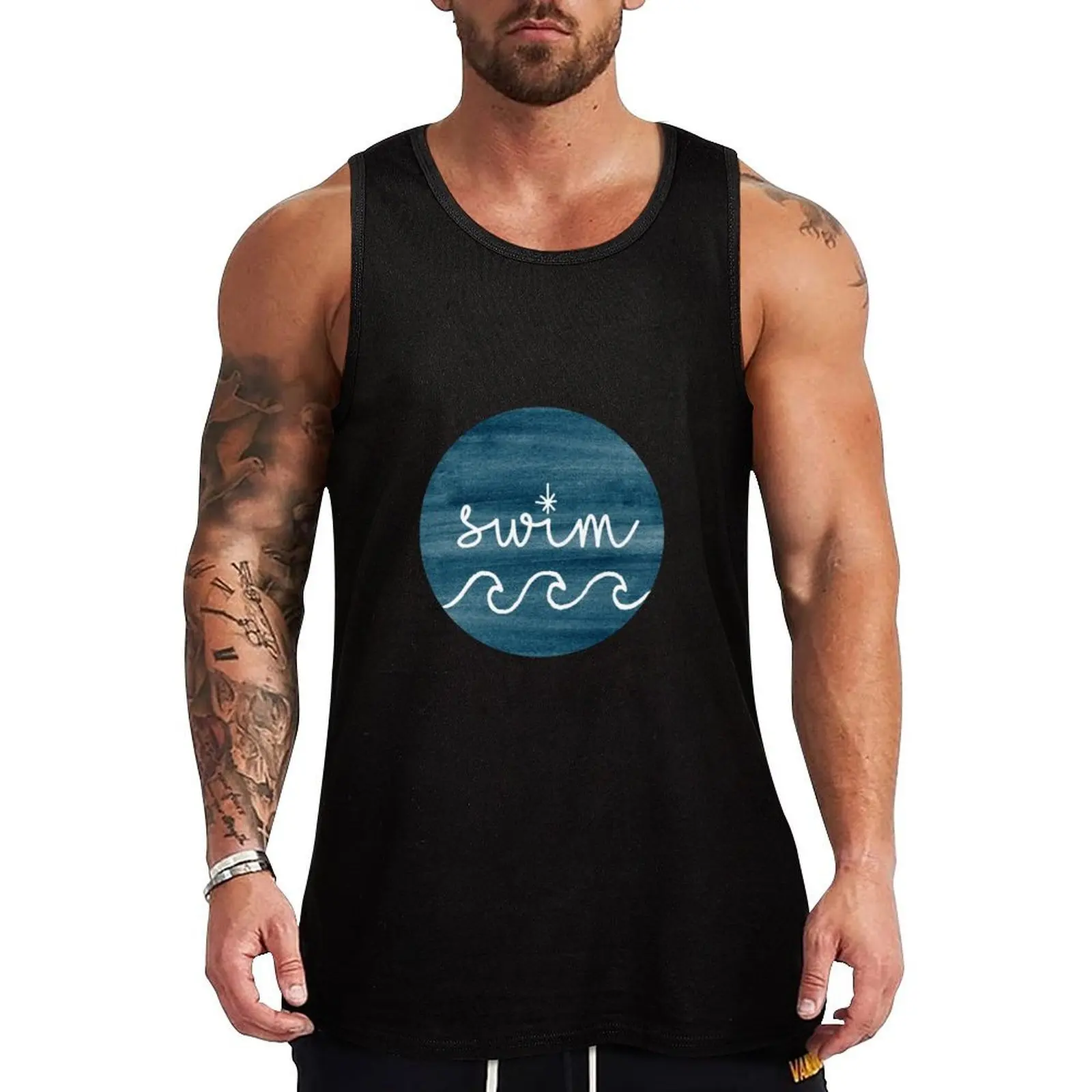

Swim Tank Top anime top Top Men gym sportswear t shirt gym