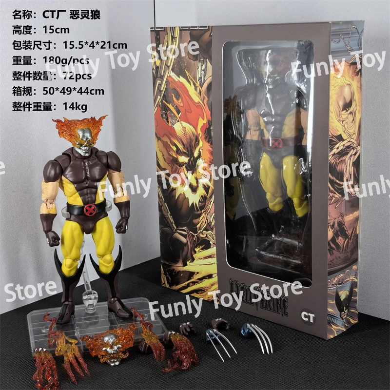 In Stock Ct Toys Hellverine Figure Wolverine Mafex 096 138 X-Men Anime Action Figure Figurine Statue Model Customized Gifts Toys