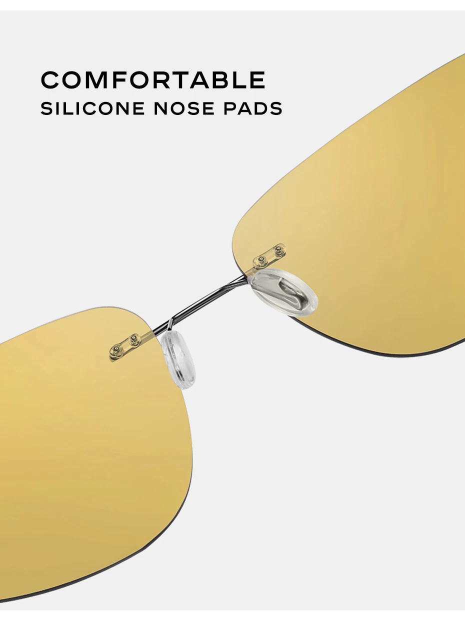 CAPONI Square Herren Sonnenbrille Nachtsicht photo chrome randlose Sonnenbrille hochwertige klassische Design UV400 Brille bsys7467 – Detail 9
