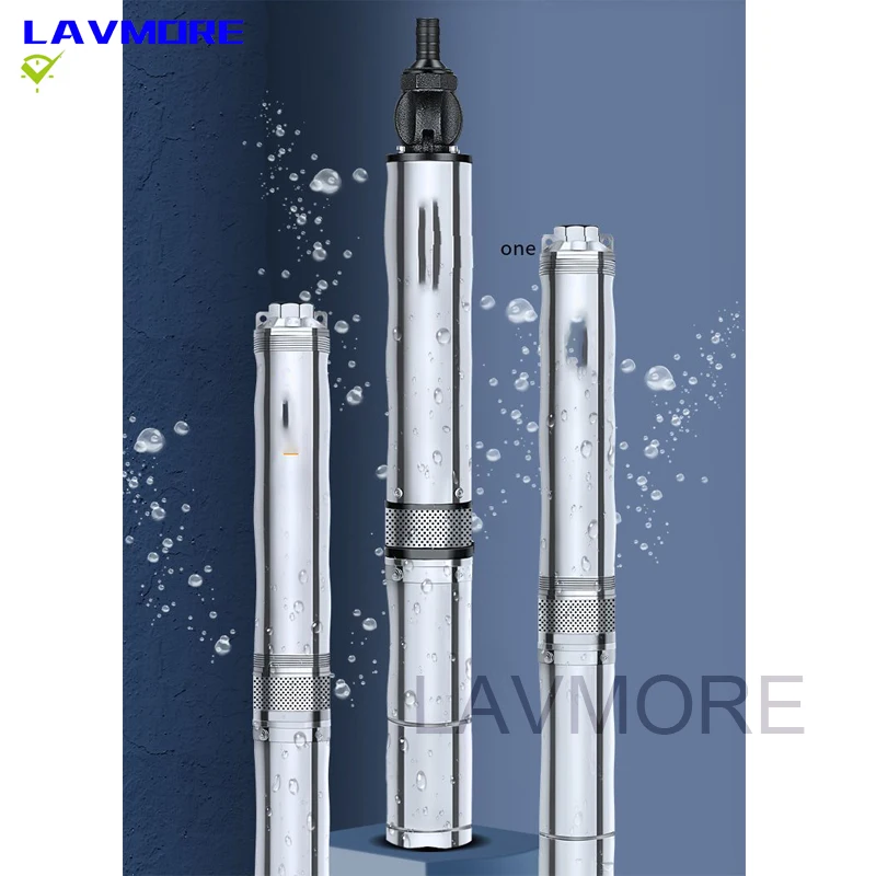 

Submersible Deep Well Pump Stainless Steel Water Pump 36M Head Garden Agricultural Irrigation