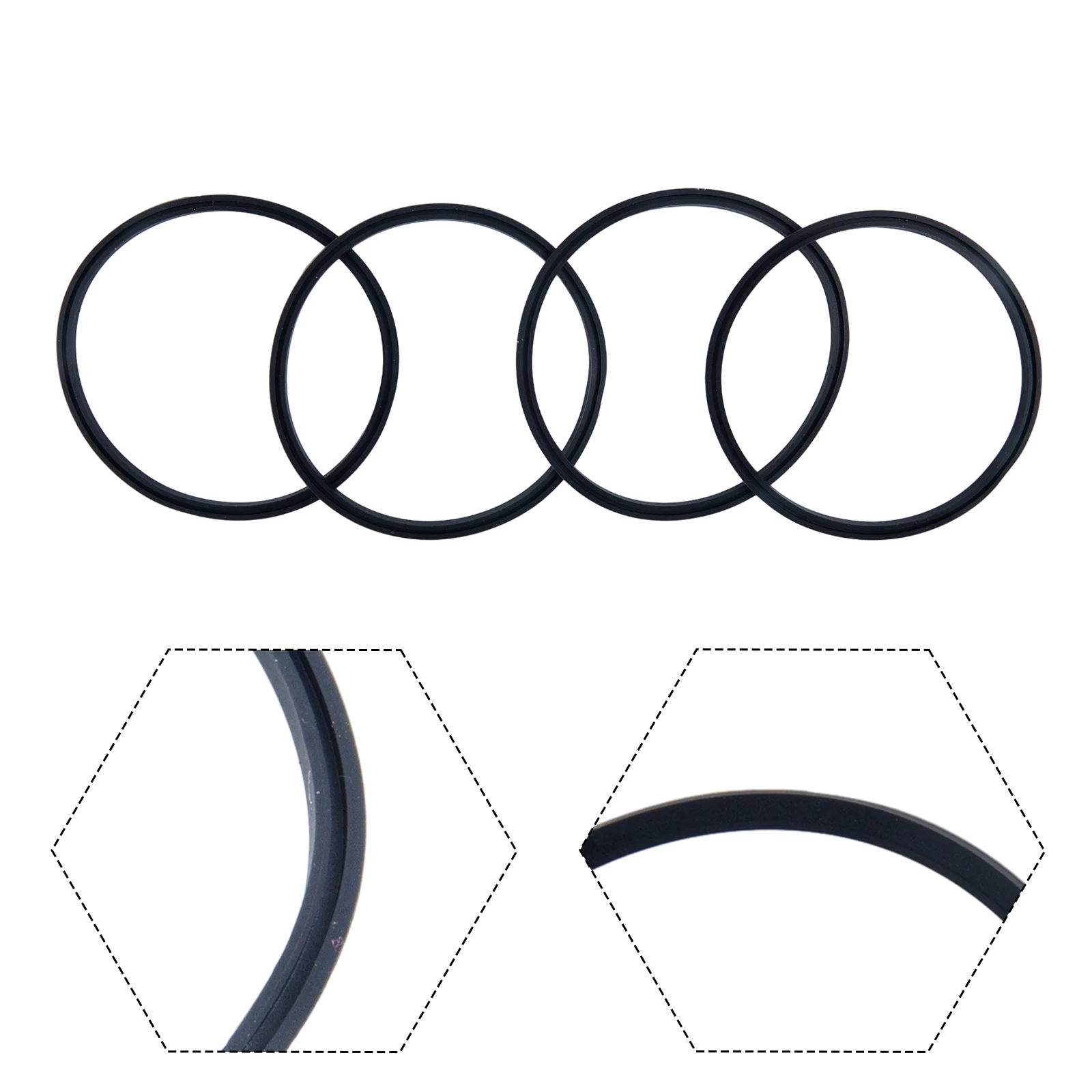 4pcs Bottles Sealing Ring Silicone Sealing O-Rings Gaskets For 16oz & 20oz For Contigo Travel Mug Water Cup Sealing Ring