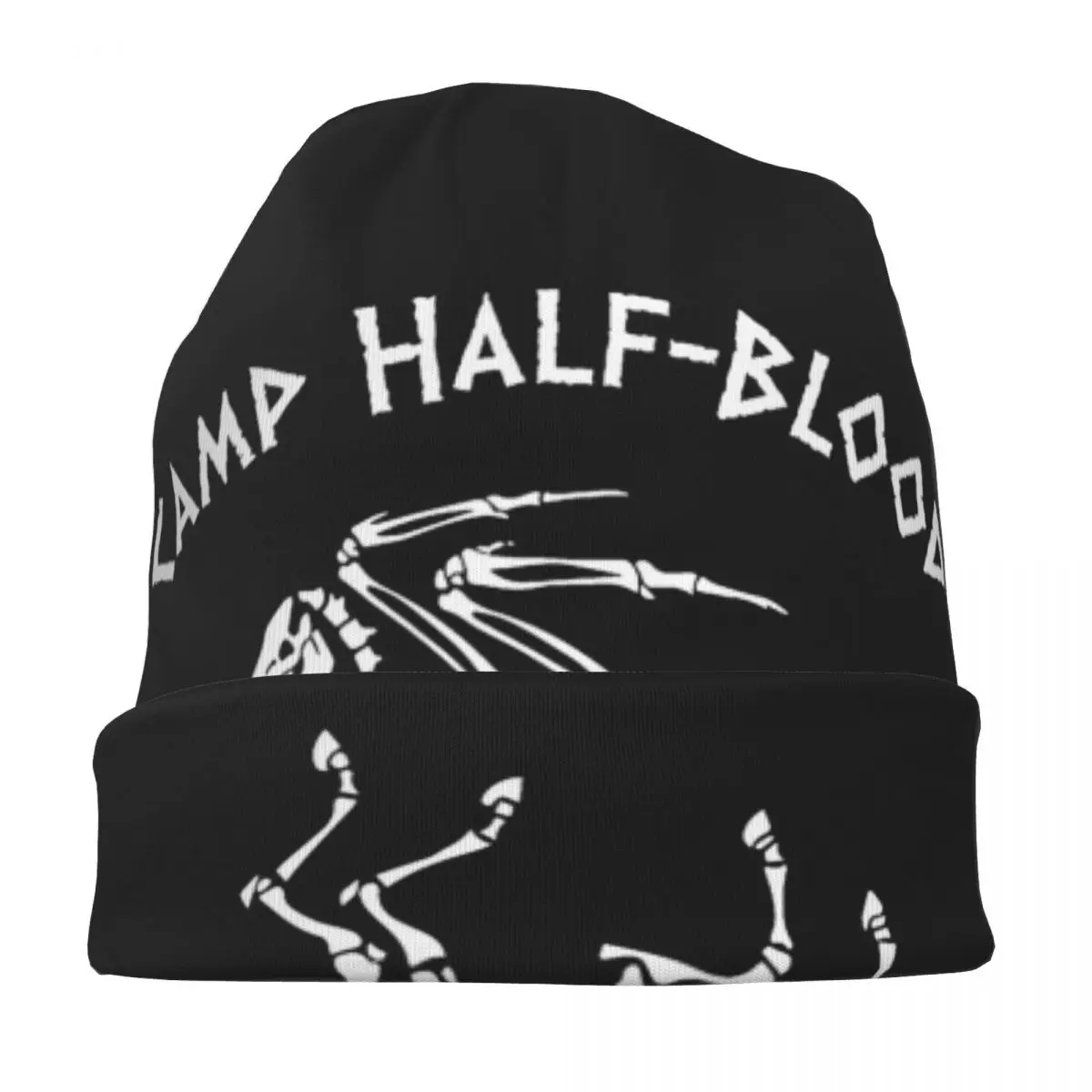 Percy Jackson Camp Half-Blood Skeleton Pegasus Logo Caps Vintage Men Women Skullies Beanies Hat Spring Warm Dual-use Bonnet