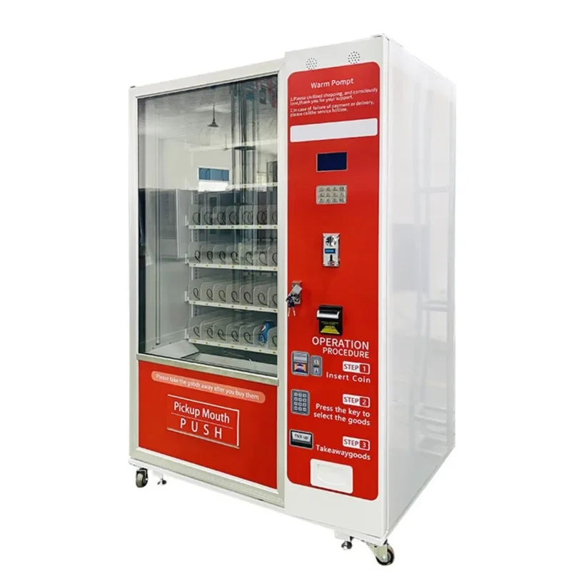 

Automatic Foods And Drinks Vending Machine Commercial Vending Machine With Touch Screen