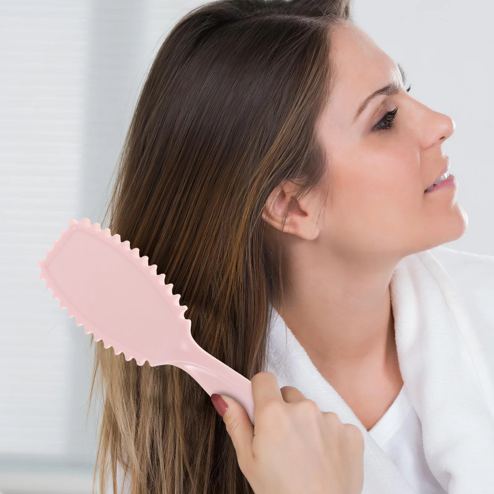 

Антистатическая силиконовая массажная расческа, инструмент для ухода за кожей головы для предотвращения роста волос и перхоти розового, фиолетового, синего цвета