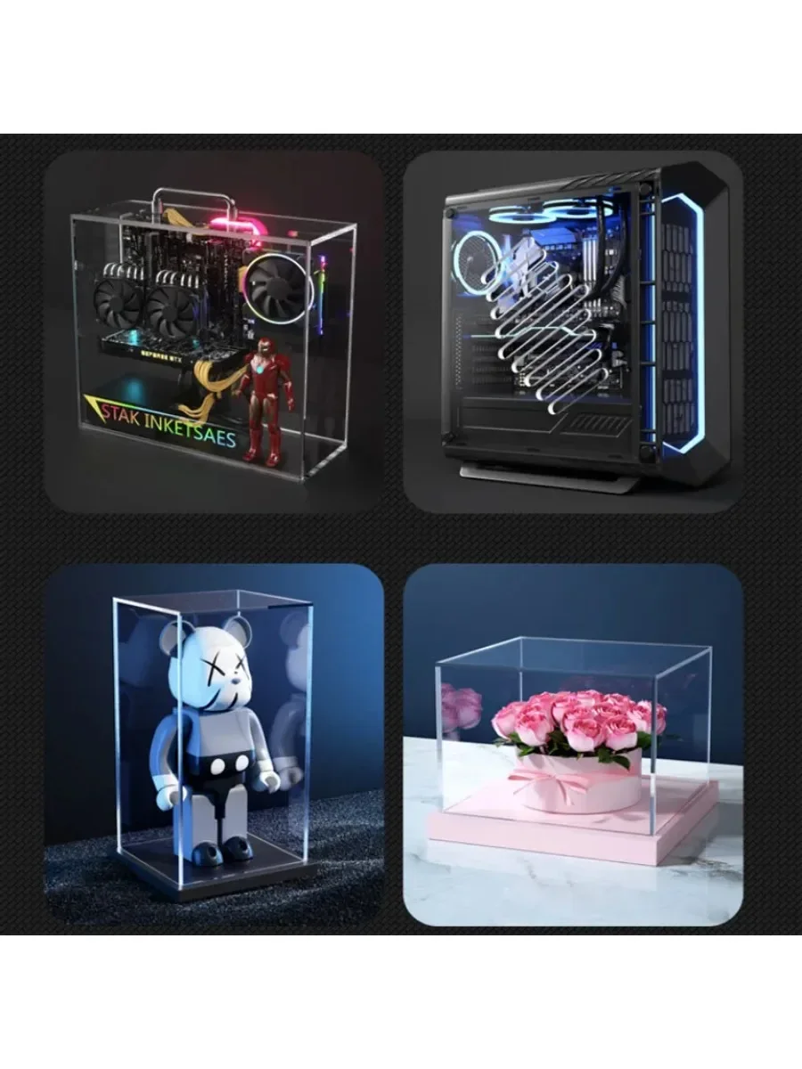 Panneau acrylique haute transparence, panneau en plastique Transparent, panneau en verre organique, matériel fait à la main, épais 1-15mm