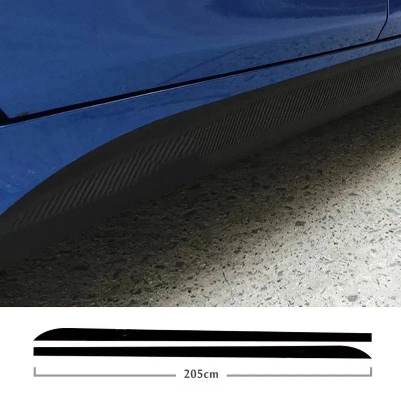 2Pcs Side Skirt Sill Stripe Body Decals Sticker For BMW E90 E92 E93 F20 F21 F30 F31 F32 F33 F34 F15 F10 F01 F11 F02 G30