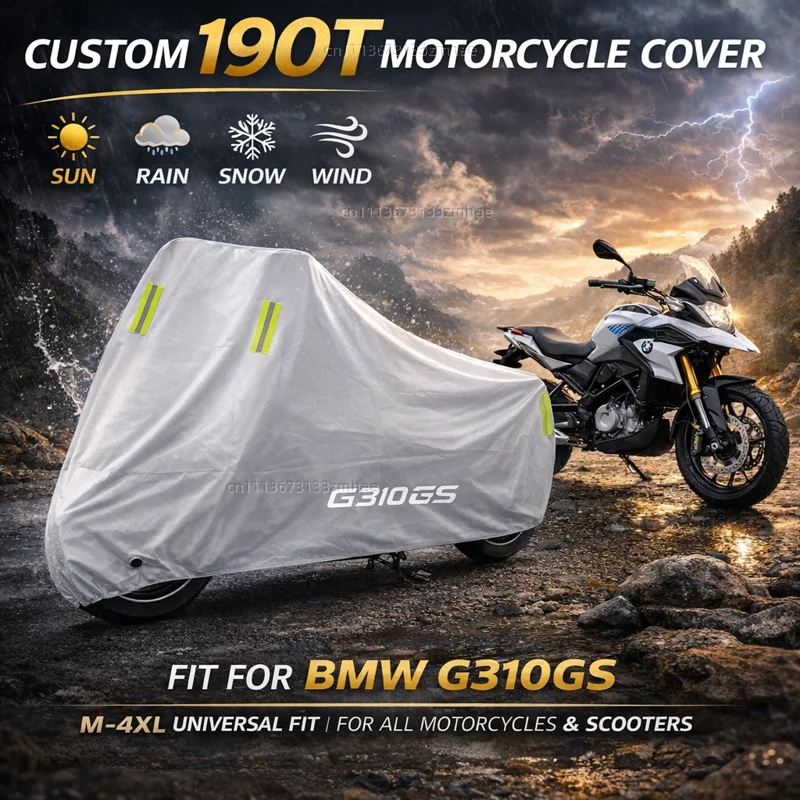 

Чехол для мотоцикла BMW G310GS G 310GS G 310 GS 2017-2021, водонепроницаемый, защита от УФ-излучения, дождя, пыли, солнца, всепогодный чехол