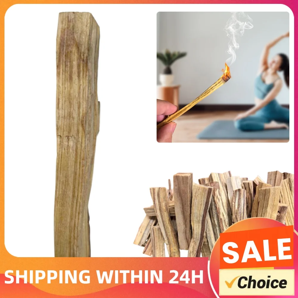 1-10PCS Wooden Palo Santo Natural Incense Sticks High Oil Content Indoor Aroma Diffuser Sticks for Home Living Room