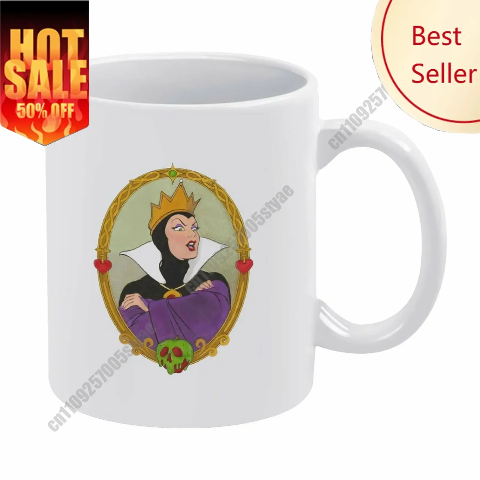 

The Evil Queen Mug Disney Cartoon Customization Upload Your Own Image Logo Text Coffee Cup Holidays Birthday Ceramic Cup